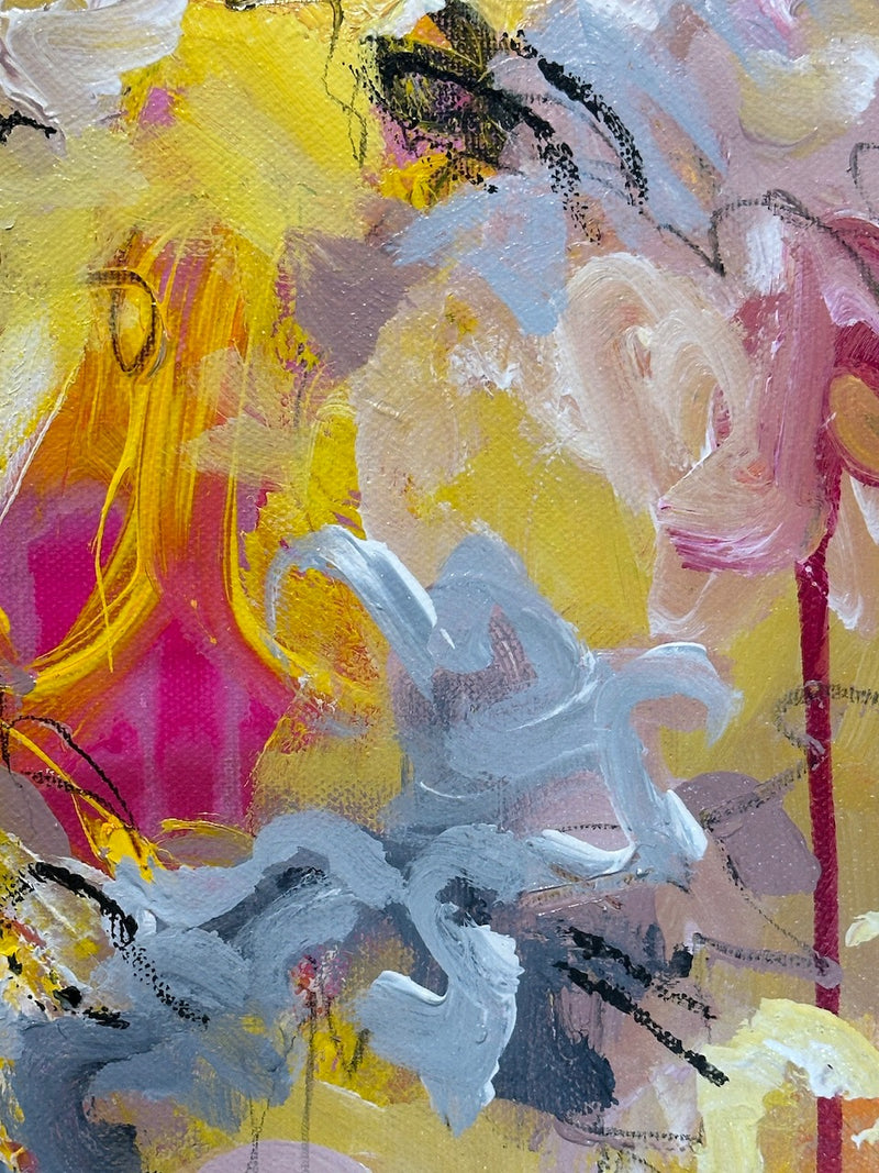 100 x 80 cm, Unikat, 'Bloom!' (UBI17-733) - Acrylgemälde von Ute Bivona